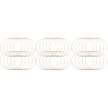 30Stk Metallring DIY Ring Gold Für Bastelprojekte Macrame