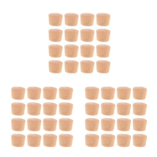 150Pièces Bouchons De Bois Khaki Pour Bricolage