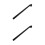2Pièces Dropper Aluminium Alliage Noir 1