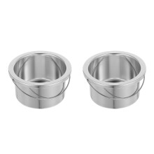 2Pièces Cuvette À Cire Argentée Résistante À Température