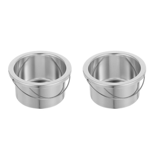 2Pièces Cuvette À Cire Argentée Résistante À Température