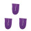 3Pièces Protection Plâtre Pied Violet Coton Ajustables 1