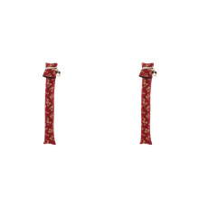 2Pièces Portable Rouge À Motif Floral Pour Percussion