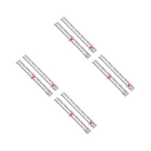 8Pièces Règle Mesure Couture Aluminium Colorée Pour Travaux Précis
