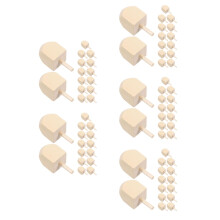75Pièces Figurines En Bois Non Finis Pour Activités Créatives Hanukkah