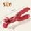 Silicone Pot Holder Clamp Red 1pc 7