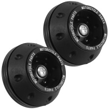 2 Pièces Sliders Cadre Aluminium Noir, Protège Roue Et Fourche