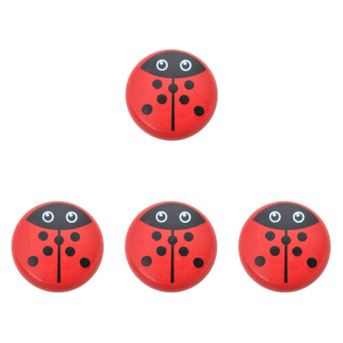 4Pièces Jouets Yo-Yo En Bois Rouge, Coordination Et Amusement