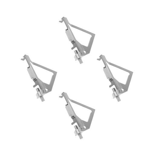 4Pièces Outils Plumes Flèches Métal Réglables Argenté Usage