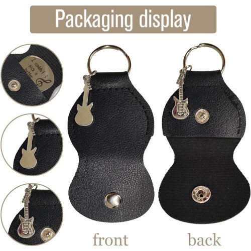 Stainless Steel Guitar Pick with Holder 1 Pack 2