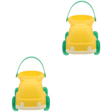 2Pièces De Jaunes Seaux Ergonomiques Résistants