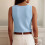 Top casual da donna alla moda, blu, taglia XL 3