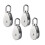 Stainless Steel Pulley 8.5 x 3 cm 4 pcs 4
