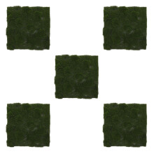 5Pcs High Realism Plastic Artificial Moss Mat for Indoor Outdoor Use