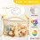 Stuffed Animal Storage Net Beige 70 x 30 cm 6