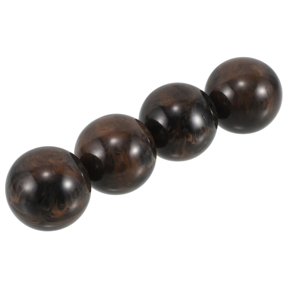Solustre Brown 4 Pcs Perfume Bottle Cap Travel 3.50X3.50x3.00cm