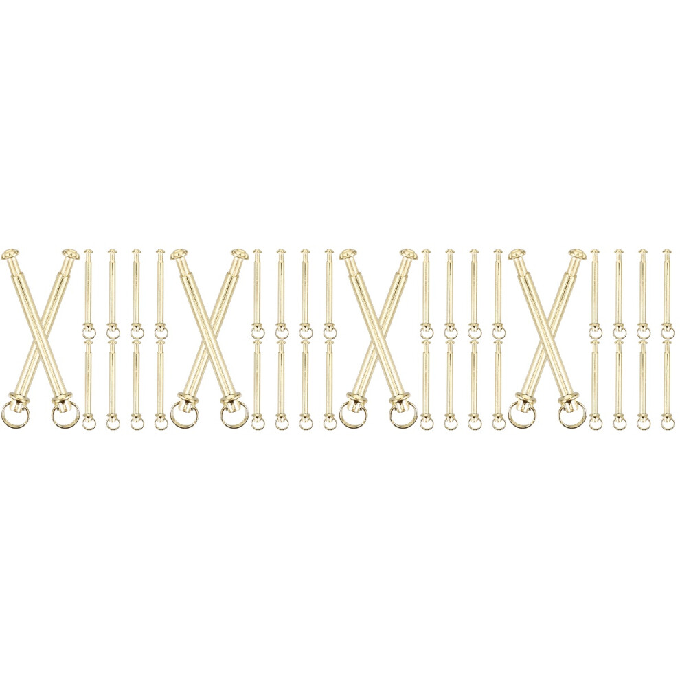 40Sets Golden Folding Fan Repair Parts Iron Rivets For Maintenance 3713122705940