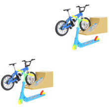 2Sets Durable Aluminum Mini Finger Bike Scooter Set Educational Toys