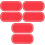 6Pcs Red Decorative PU Handbag Bottom Base for DIY Crochet Projects 1