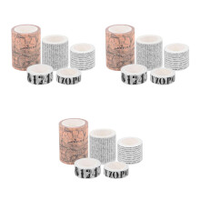15Pcs Washi Paper Tape Assorted Colors for Crafting Decor