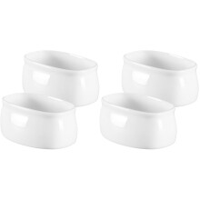 4Pcs Ceramic Tea Coffee Sugar Canisters White Small Coffee Sugar Jars