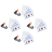 40Pcs PVC Cleaning Cards White Dual-Side Card Reader Cleaner Tools