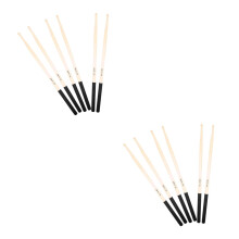 6Pairs Black Wood Drum Sticks Durable Maple Drumsticks for Adults