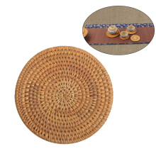 Handmade Bamboo Mats Non-Slip Round Pads for House Use