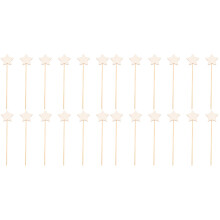 24 Pcs Children'S Wand Pretend Wood Painted Girl