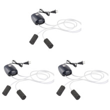 3Pcs Oxygen Air Pump for Fish Tank Aquarium Black Pond Pump Device