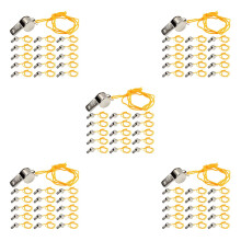 120Pcs Iron Coaching Whistles Silver Loud Emergency Referee Sports Use