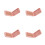 4Pcs Pink Plastic Makeup Brushes for Face Contouring and Highlighting 1
