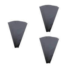 150Pcs Black Flower Sleeves Kraft Paper Plastic Bouquet Packaging Bags
