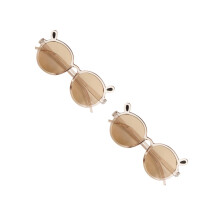 2Pcs Brown Sunglasses Practical Outdoor Shades for Kids