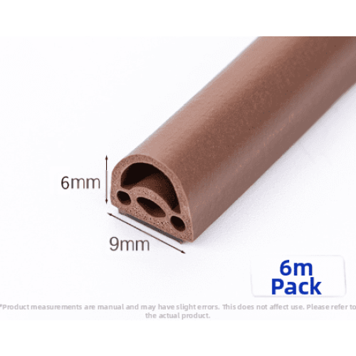 Door Window Seal Strip Round Hole 3-Piece 1