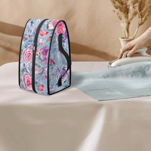 Steamer Storage Bag with Handle and Zipper Rose Pattern 2