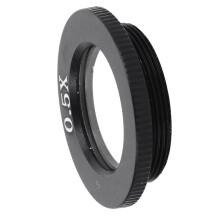 Lente Obiettivo Ottico Monoculare Microscopio 0.5X Alluminio Alloy