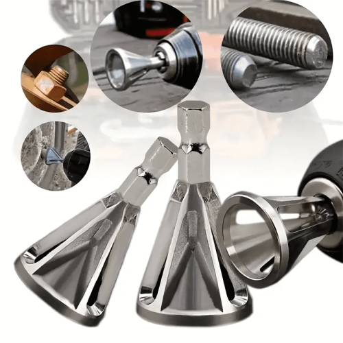 Deburring & Chamfering Tools with Quick-Release Hex Shank – Compatible with All Milling/Electric Drills 2