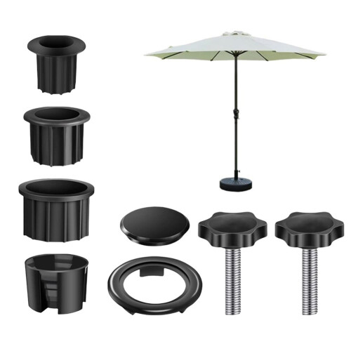 Sun umbrella base bracket accessories plastic pipe sleeve fixing screws 1