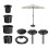 Sun umbrella base bracket accessories plastic pipe sleeve fixing screws 7
