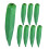 Realistic Okra Shape Artificial Okra Green Foams 10Pcs 5
