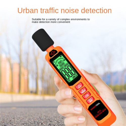 XIAOCETOOL Decibel Meter,Portable Db Meter, Noise Decibel Reader, Sound Level Meter Data Hold, with Backlight Screen