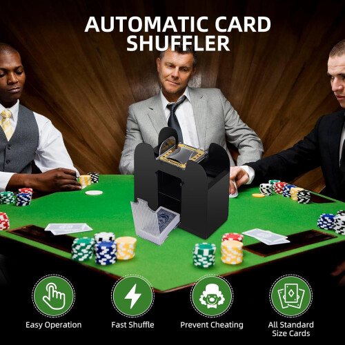 Automatic Card Shuffler Battery Powered for 1-6 Decks 2