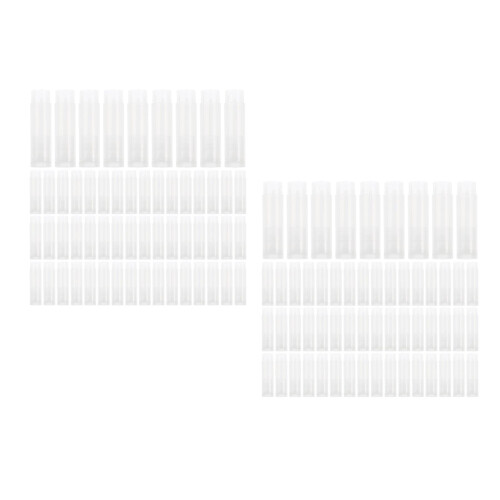 200Pièces Tubes De Rangement Transparents Pour À Légers 1