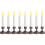 Long Candle Light Plastic Coffee Cup Retro Home Decor Set 2
