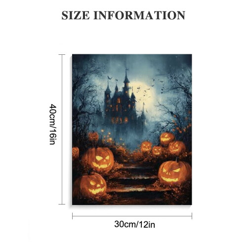 Halloween Canvas Wall Art 12x16 inches 2