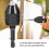 4PCS Drill Chuck Change Adapter, Keyless Chuck Conversion Tool Keyless Drill Chuck, Drill Adapter in 1/4 , 1/8 , 1/16 2
