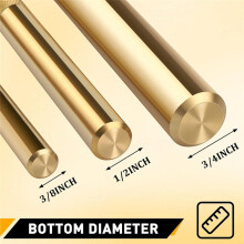3Pcs 61360 Knurled Brass Drift Punch Set,Hand Tool Punches Tools 25077 3/4Inch 25076 1/2Inch 25075 3/8Inch Drift Punch