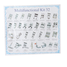 32PCS Sewing Machine Accessories Knitted Blind Stitch Darning Presser Foot Kit Suitable for Most Sewing Machine Brands
