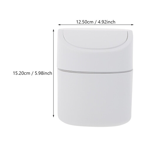 HEMOTON Waste Kitchen Flip Trash Can Odor-proof Bathroom Garbage Office 1